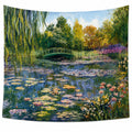 Tenture Murale Paysage Impressionniste Multicolore 150x130cm