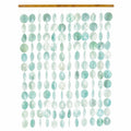 Rideau en Coquillage Turquoise et Blanc 90x190cm