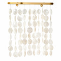 Rideau Décoratif à Coquilles Suspendues Blanc 100x180 cm