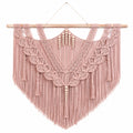 Décoration Murale en Macramé Bohème Rose