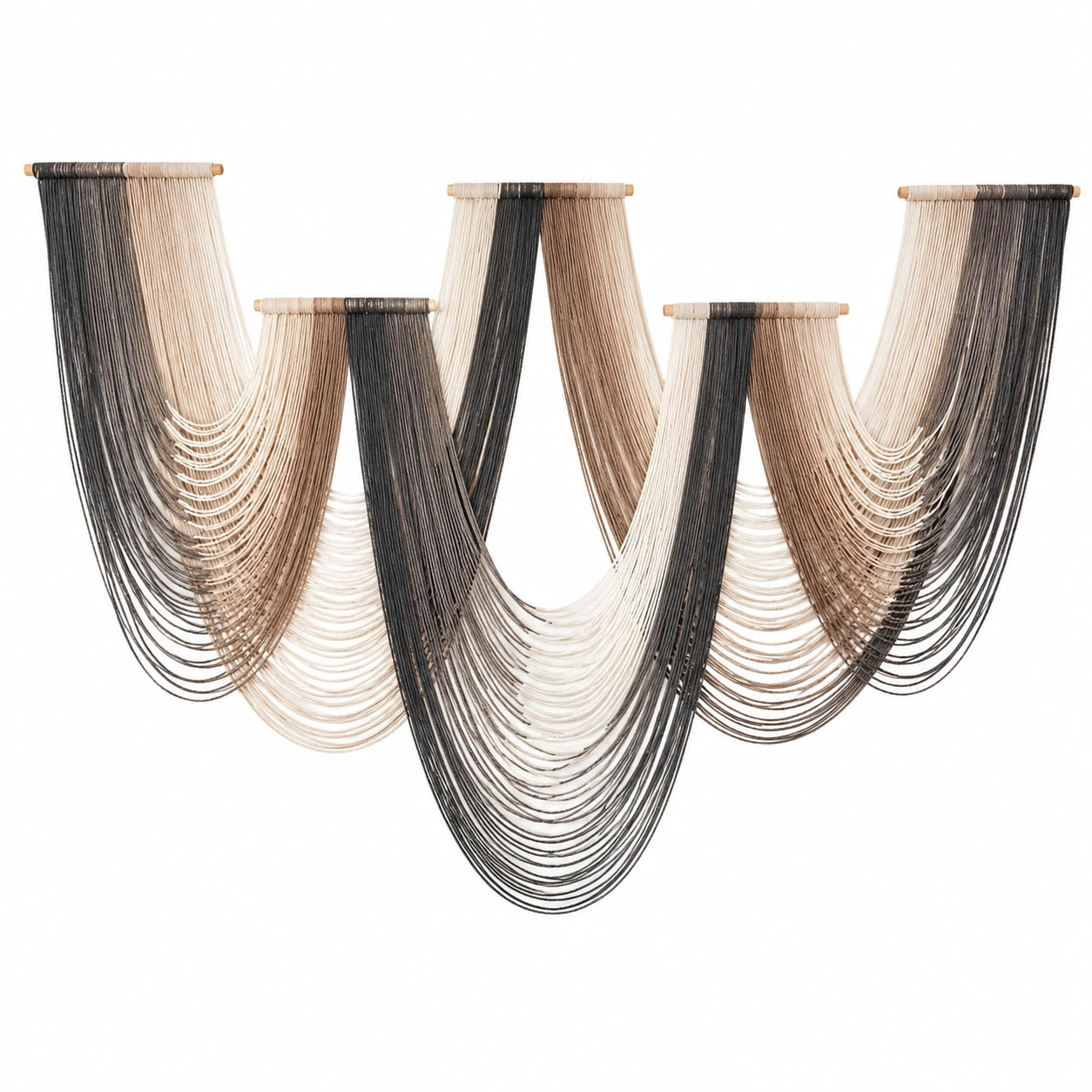 Lustre Suspendu Moderne avec Cordes Ondulantes